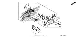 VT1300CX Задний тормозной суппорт