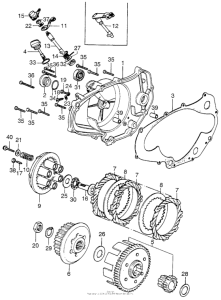 CR125 Clutch + right crankcase cover