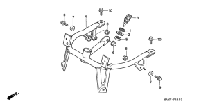 GL1500SE Кронштейн крепления 