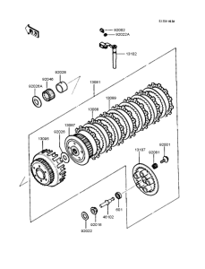 ZX400 Сцепление