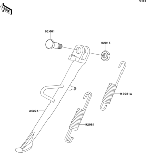 EN500 Подножка