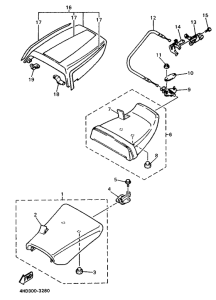 YZF750R Сиденье