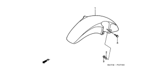 NX125 Переднее крыло