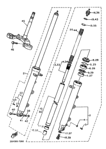 FZR1000 Передняя вилка
