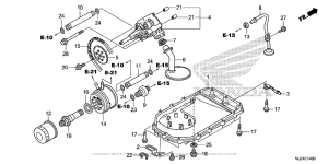 ST1300P (ABS) Oil Pump + Oil Pan