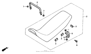 NX125 Сиденье