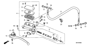 CBF1000S Главный цилиндр сцепления