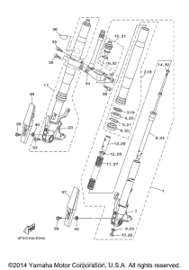 XV17PCMYC Передняя вилка