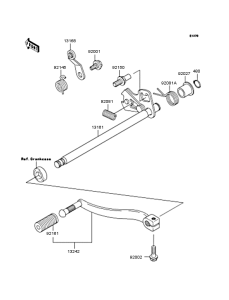 BJ250 Механизм переключения передач