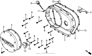 VT700C Крышка картера правая