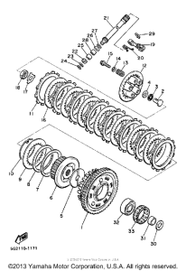 XJ650LJ Сцепление