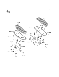 VN800 Подножки