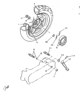 CW50RSX Переднее колесо