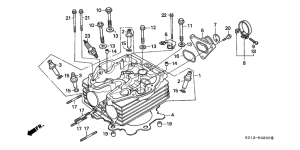 XR250R Головка цилиндров