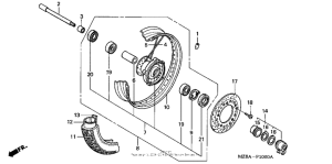 VT600CD Переднее колесо