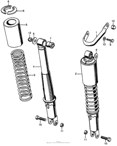 CL450 Задние амортизаторы
