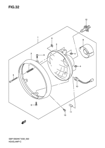 GSF1250S (ABS) Фара