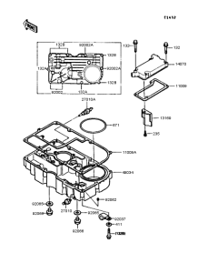 ZX900 Breather body / oil pan