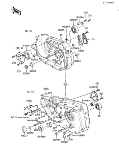KZ1000 Картер двигателя