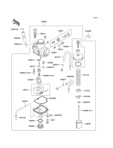 KX100 Carburetor assy