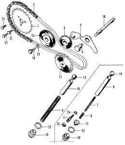 SL70 Натяжитель цепи