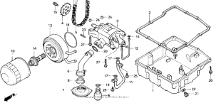 VFR750R Масляный насос