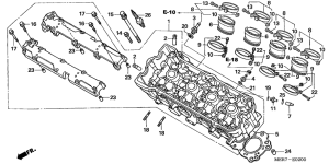 CBF600 (Naked) Головка цилиндров