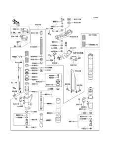 KX500 Вилка передней оси