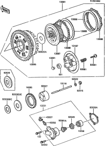 ZX900 Сцепление