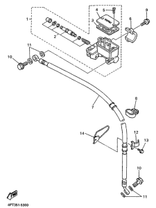 XT600E Главный тормозной цилиндр
