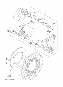 XV1900CU Задний суппорт