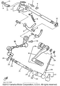 XVZ12DL Вал переключения