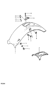 PE250 Заднее крыло