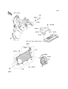 KLE650 Радиатор