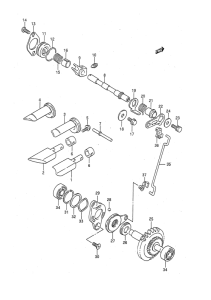 RM125 Клапан выхлопа