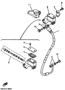 YZ250WR YZ250WRW Передний тормозной цилиндр