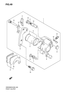 DR200 Передний суппорт