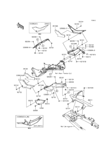 ER250 サイドカバー / チェーンカバー