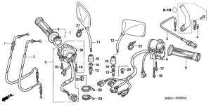 CB1300S (ABS) Switch / cable