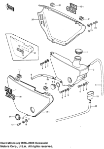 KE250 Side covers / oil tank