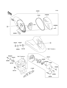 VN1600 Taillight unit ass`y