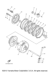 TTR125EY Сцепление