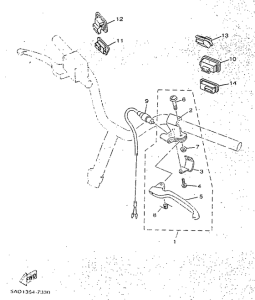 YN50R Handle switch. lever