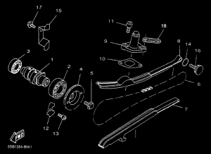 YP125E YP125R Распределительный вал & chain