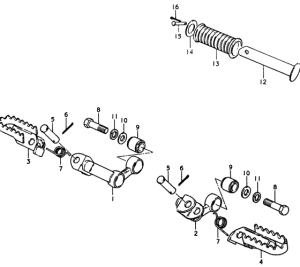 SP370 Подножки