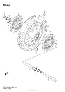 VZ1500 Переднее колесо