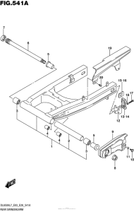 DL650X (ABS) Rear Swingingarm