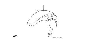 NX125 Переднее крыло