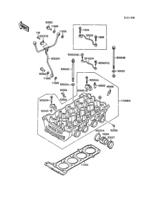 ZX900 Головка цилиндров