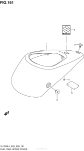 VL1500B Fuel Tank Upper Cover (Vl1500Bl4 E03)